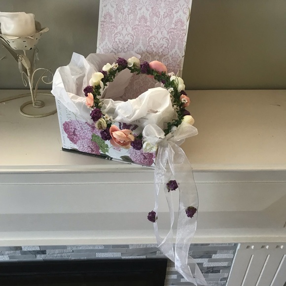 🌸Boho Floral hair Crown Prom, Wedding NWOT - Picture 4 of 8